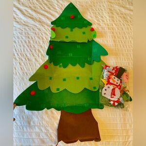 Felt Christmas Tree with Velcro Ornaments